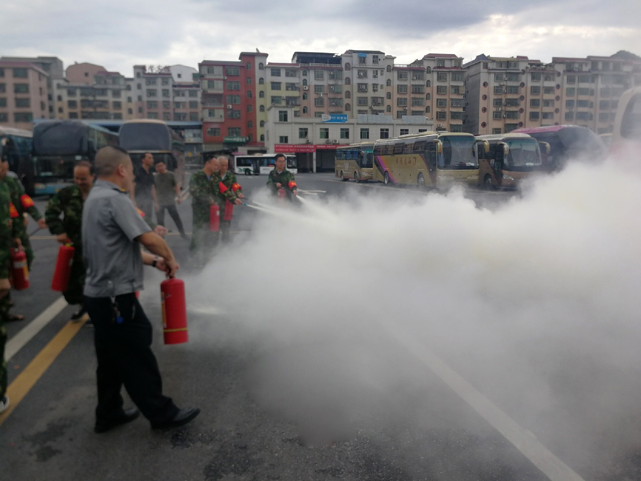 郴汽集團城際大巴站開展2020年消防、反恐、應急救援演練 郴汽集團城際大巴站開展2020年消防、反恐、應急救援演練